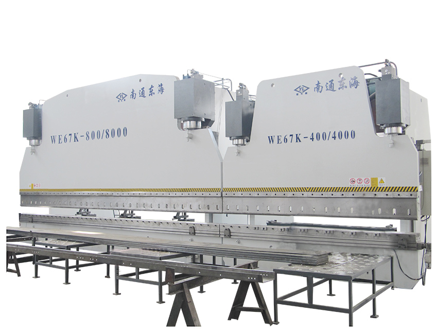 WE67K-800T8000+WE67K-400T4000 CNC Press Brake in Tandem